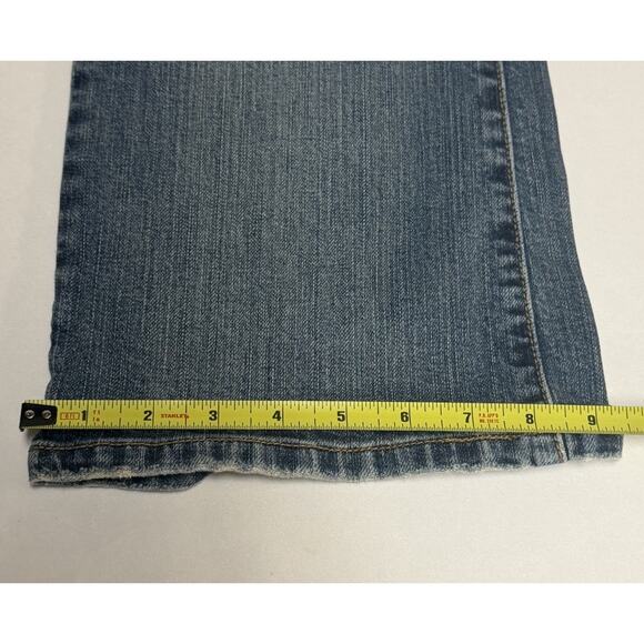 Vintage Levis 545 Women's 10M Low Boot Cut Stretch Blue Medium Wash Denim Jeans - Picture 14 of 16